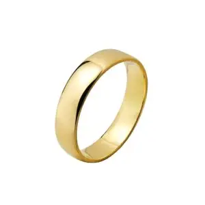 Aliança de Ouro Amendoada 4mm
