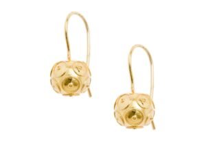 Brinco Conta de Viana Prata Dourada br40241d