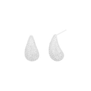 Brincos de Prata Gota Zircónias br47620