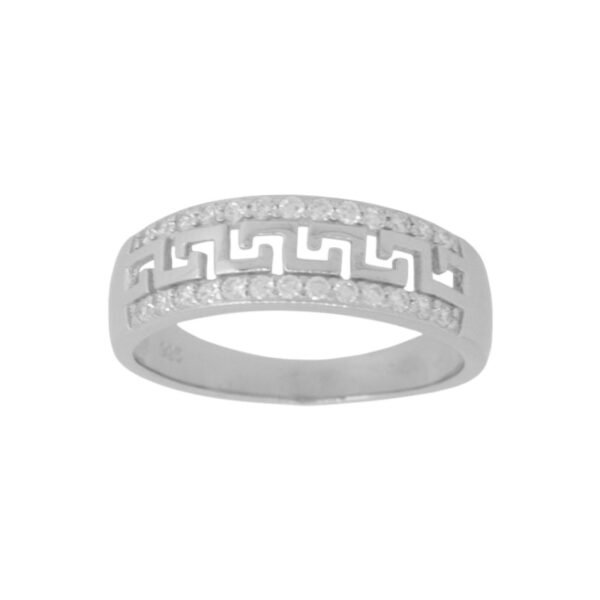 Anel design grego prata an13007