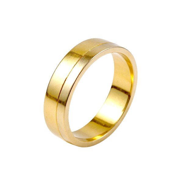 Aliança Ouro Bicolor Anilha 5mm