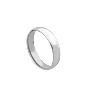 Aliança de Prata Amendoada 4mm
