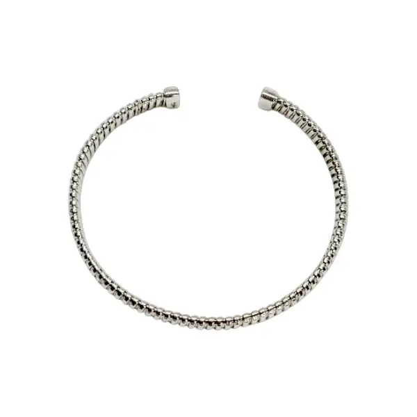 Pulseira Prata Bangle Aberta - Image 2