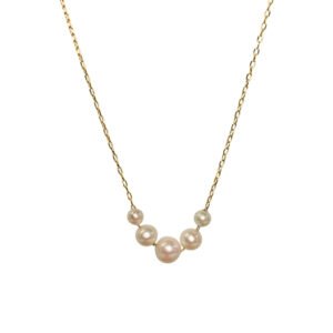 Fio Ouro 18k 5 perolas