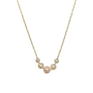 Fio Ouro 18k 5 perolas