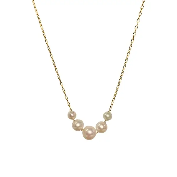 Fio Ouro 18k 5 perolas