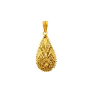 Berloque 19k Filigrana Gota