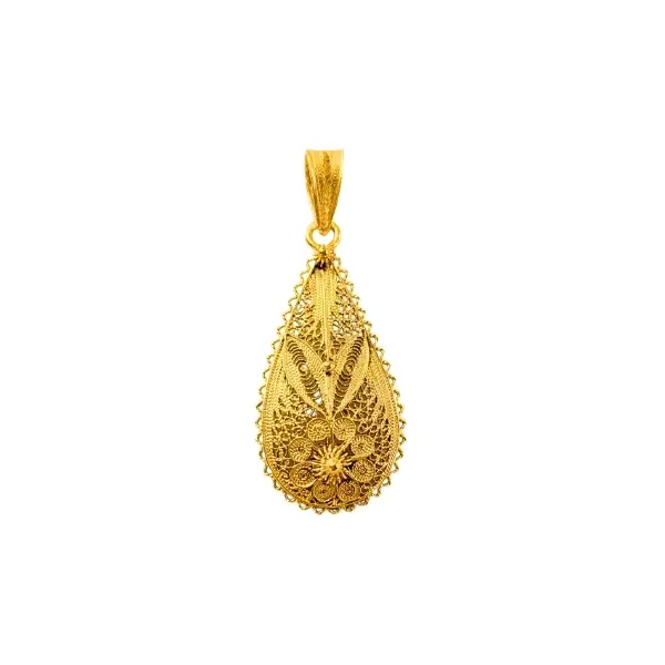 Berloque 19k Filigrana Gota