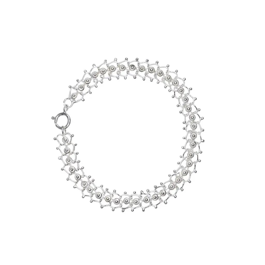 Pulseira de Prata Caramujos